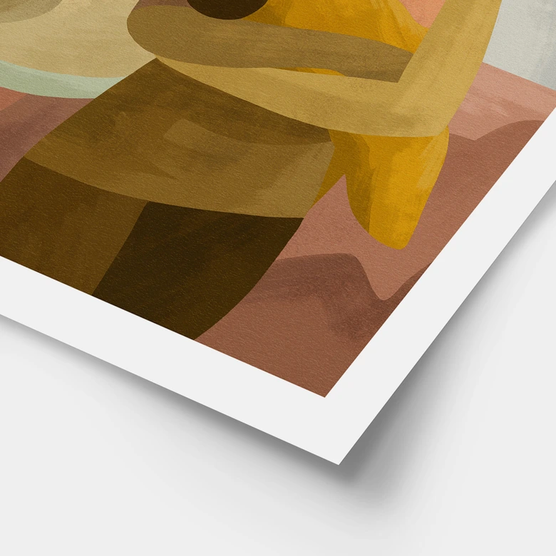 Poster Starke Mutter mit Kind - Goed Blauw 