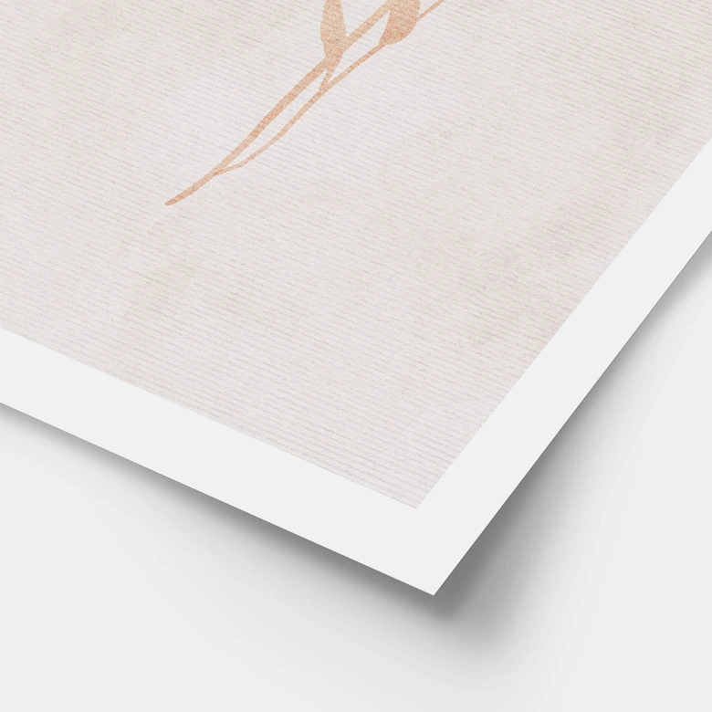 Plakat kwiatowy dziki kwiat abstrakcja - Goed Blauw 