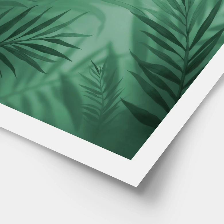 Poster Grüne Palmenblätter 