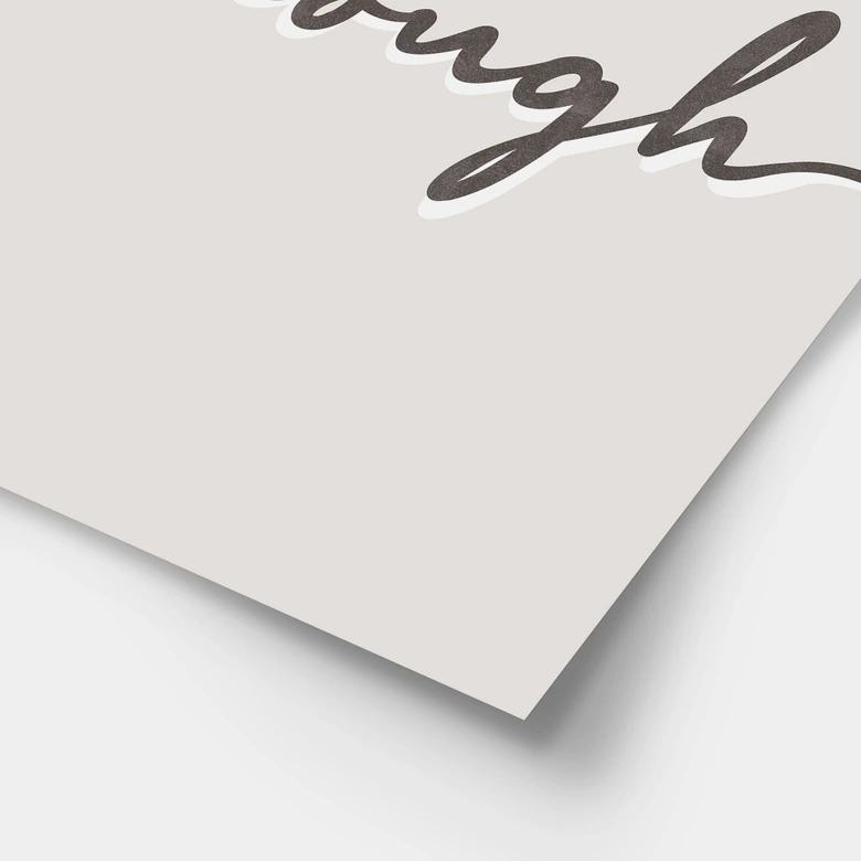 Spruch Poster I am enough 
