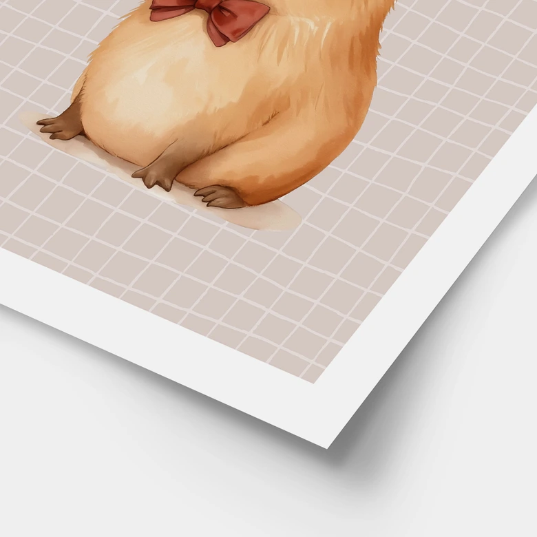 Poster Keep Calm and Capy On - Kapybara 