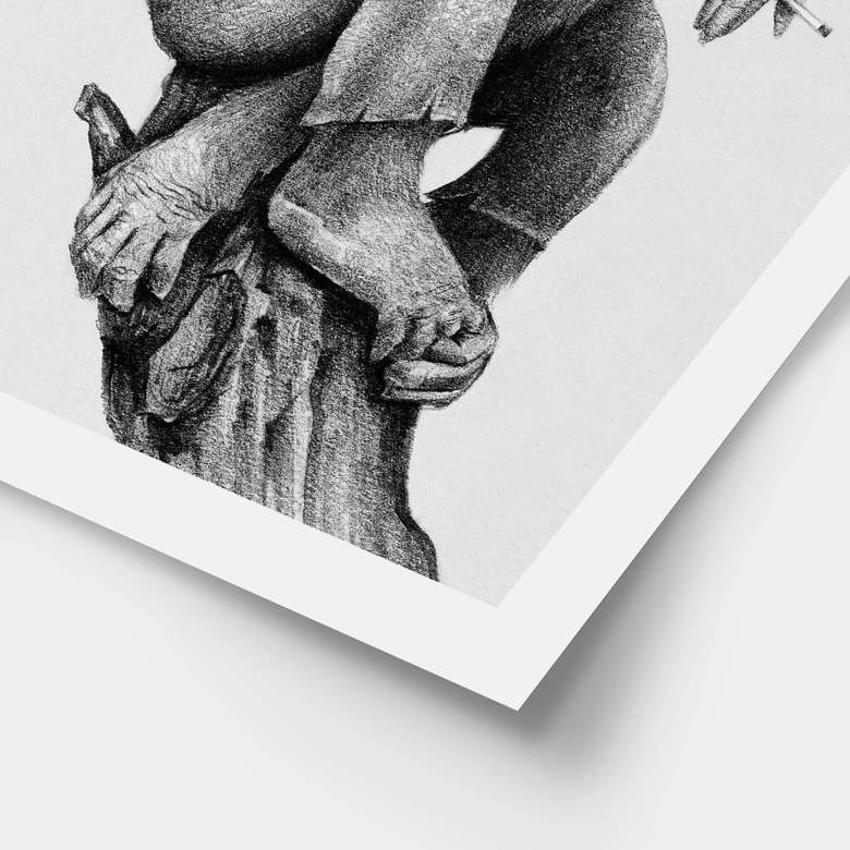 Poster Streetstyle Affe mit Zigarette - Koubou 