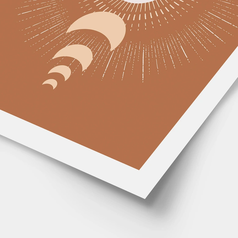 Poster Mondzyklen - Sonne und Mond im Einklang - KsanaKalpa 
