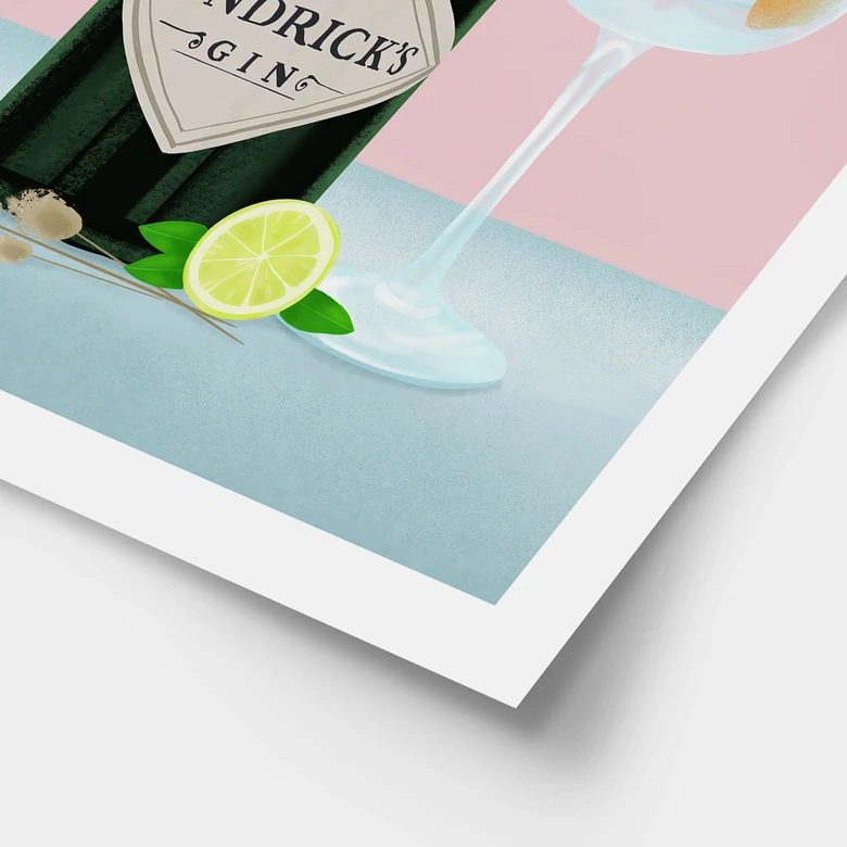 Poster Gin Tonic Cocktail - Lizde 