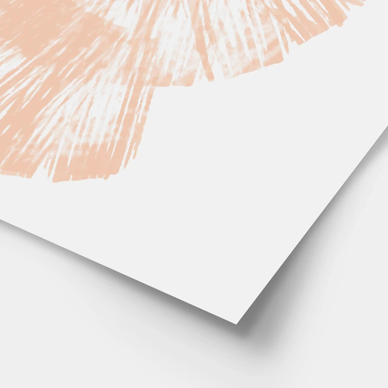 Poster Peach Fuzz - Abstrakt skal i persikofärger - Martina 