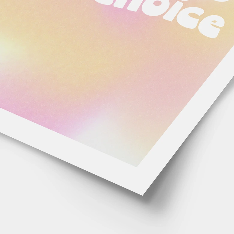 Spruchposter My body my choice | Empowerment Poster 
