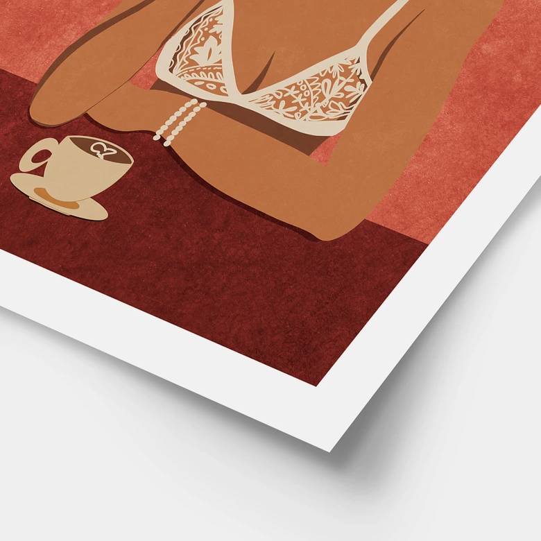 Poster Fuck you - Koffie met sigaret - Oltmanns 