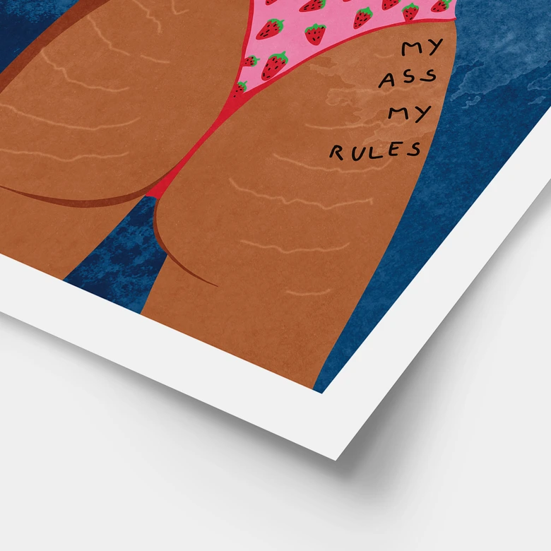 Poster My ass my rules | Feminismus - Oltmanns 