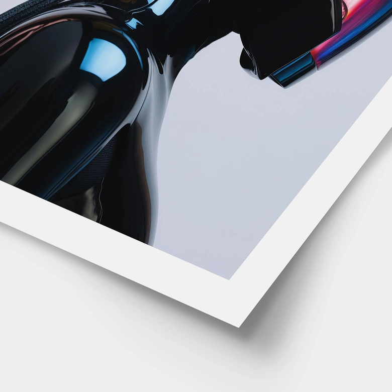 Poster Cyber Girl mit Helm - Paksoylu 