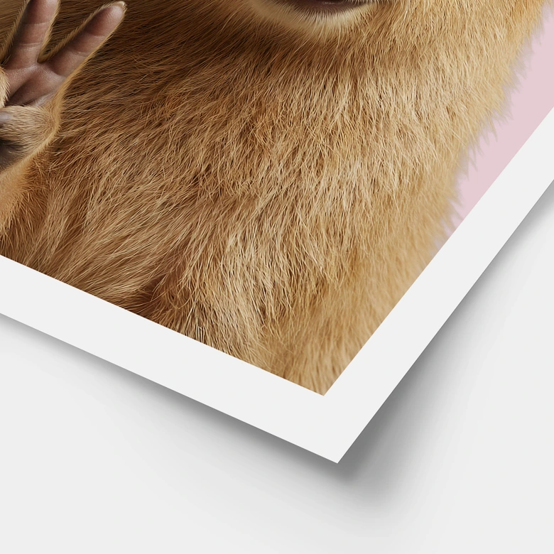 Tier Poster Peace Capybara 