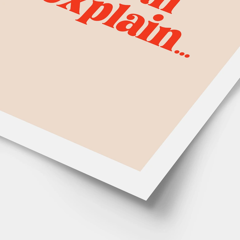 Poster de Noël - Dear Santa, I can explain... - Prints by Ayleen 