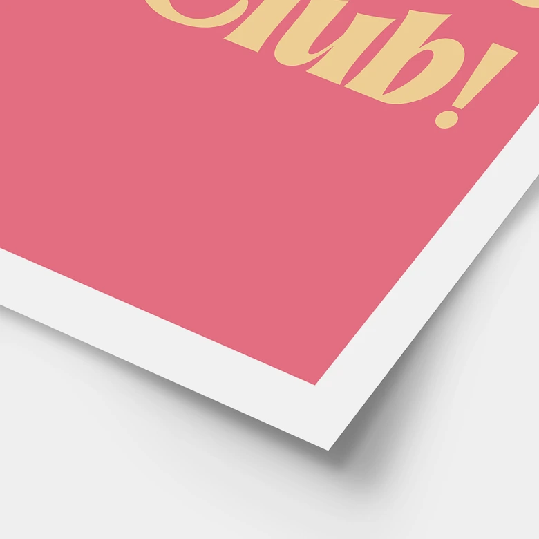 Poster Self Love Club Pink - Prints by Ayleen 