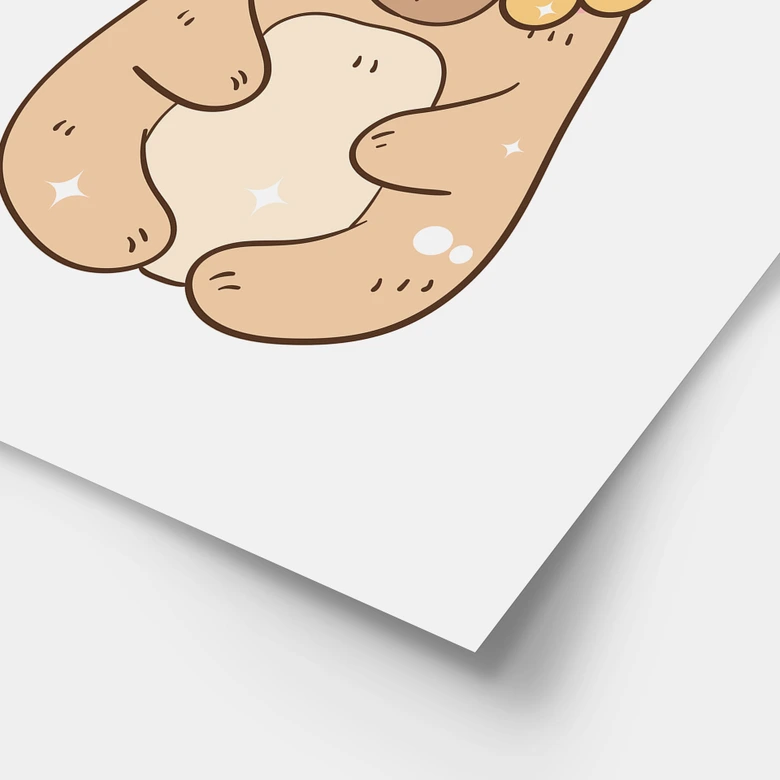 Poster Retro Capybara - Be Capy 