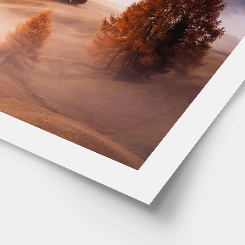 Poster Herbstnebel in den Alpen - Selagea 