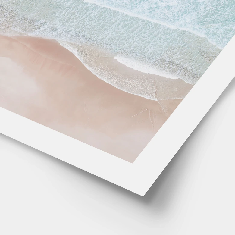 Poster Plage et mer - Douces vagues sur la plage - Sisi & Seb 