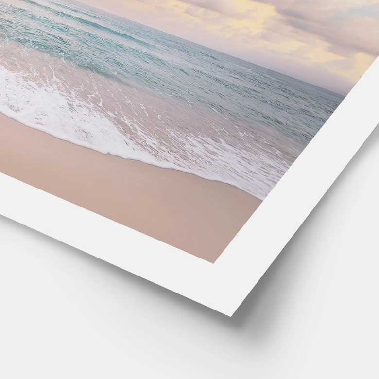 Poster Sonnenuntergang über Strand und Meer - Sisi & Seb 