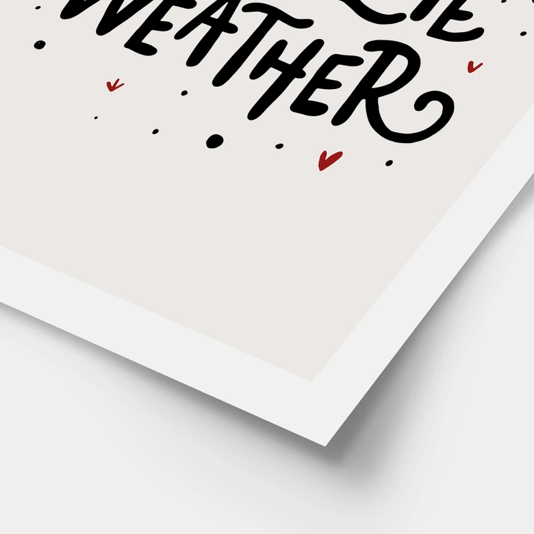Spruchposter Winter - Hot Chocolate Christmas Print - Soley 