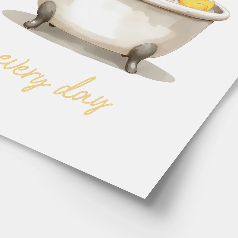 Poster für Kinder - Spa Day mit Capybara 