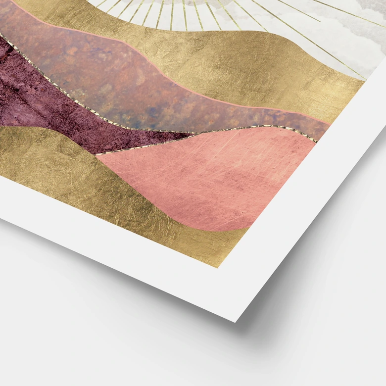 Poster SpaceFrog Designs - Rosa Sonne 