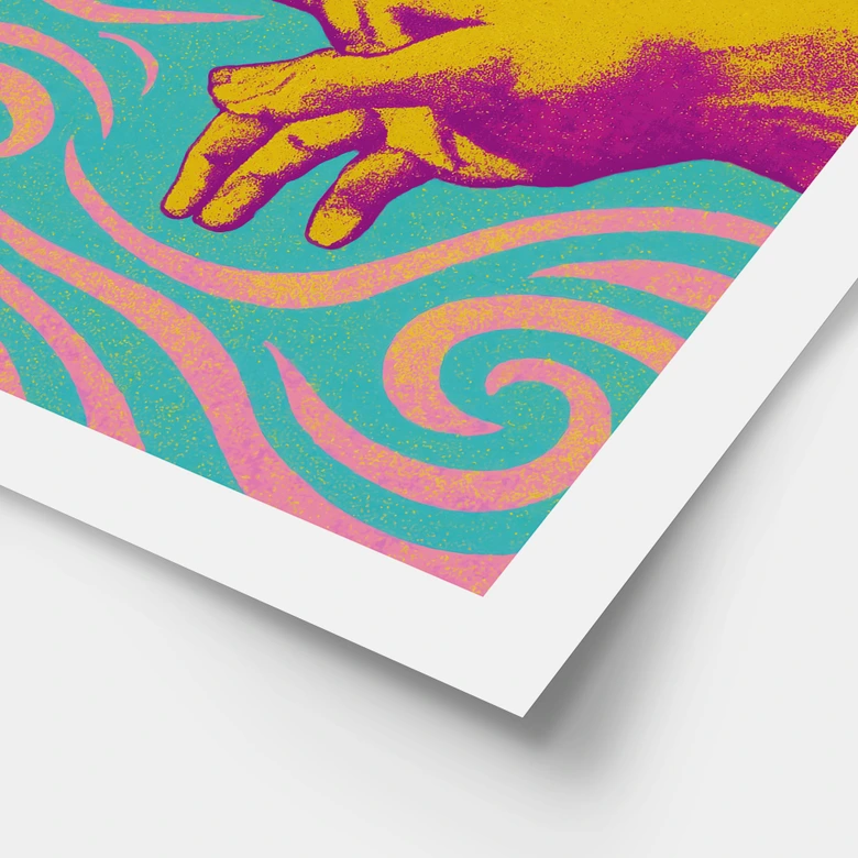 Poster Die Erschaffung - Michelangelo inspiriert - Treechild 