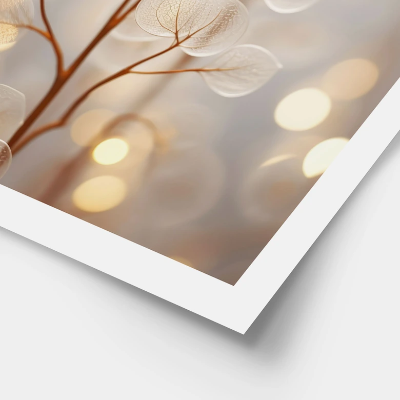 Poster Filigrane Blätter Beige - Treechild 