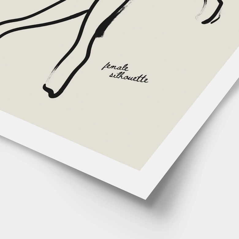 Poster Linien der Weiblichkeit - Treechild 