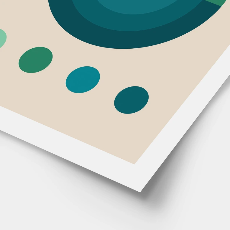 Poster Bauhaus Mavi Daire - Tunaboylu 