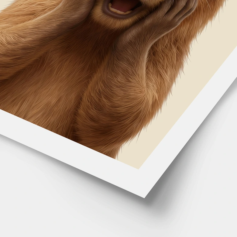 Poster Överraskad Capybara 