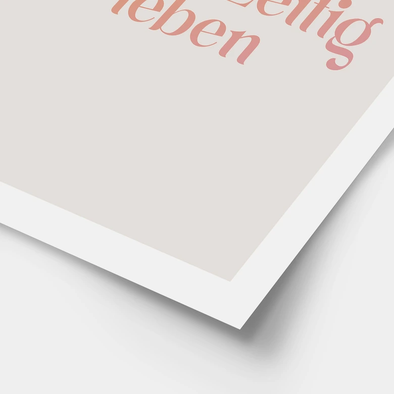 Spruch Poster Voll schön, dass wir gleichzeitig leben 