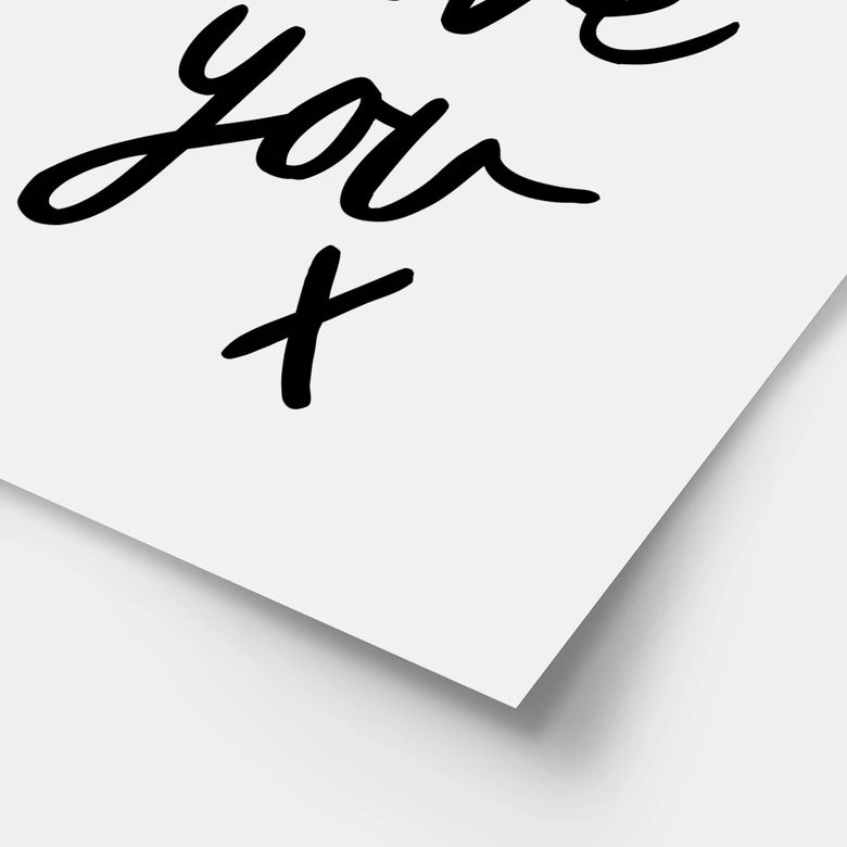 Säg Poster Kära säng Jag älskar dig - Wilson 