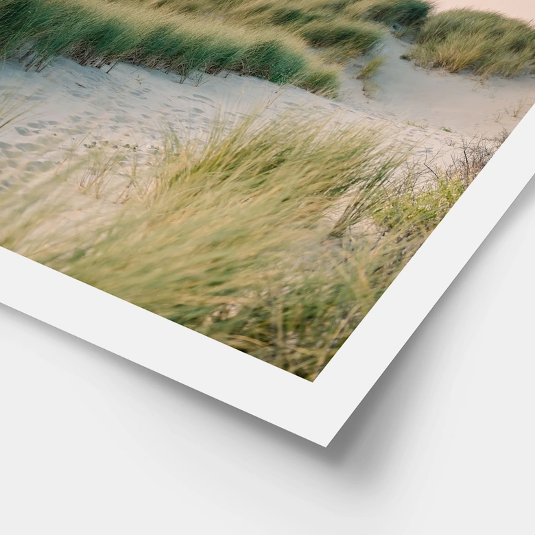 Poster Duinen aan de Nederlandse kust - Zwart 