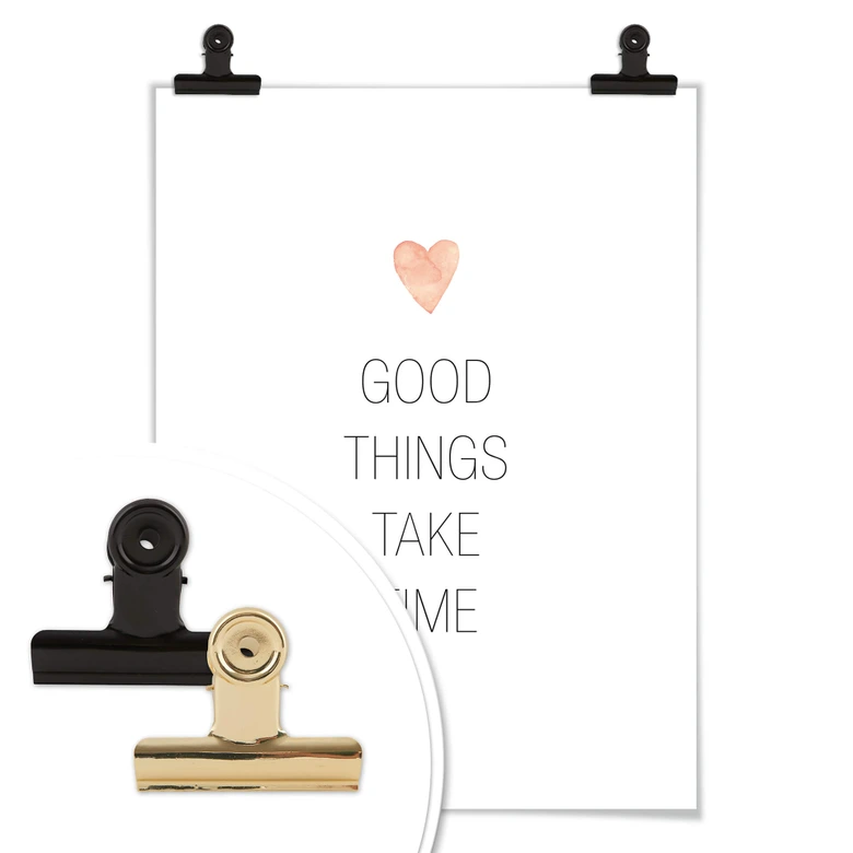 Póster Confetti & Cream - Las cosas buenas llevan su tiempo 