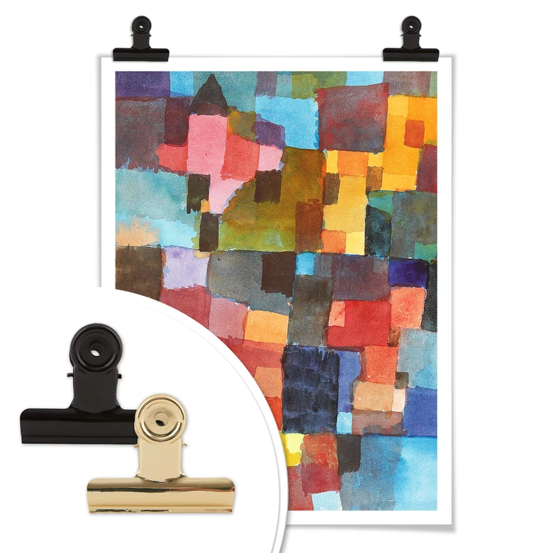 Poster Klee - Raumarchitekturen 