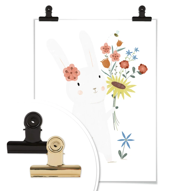 Poster Loske - Kleiner Hase 