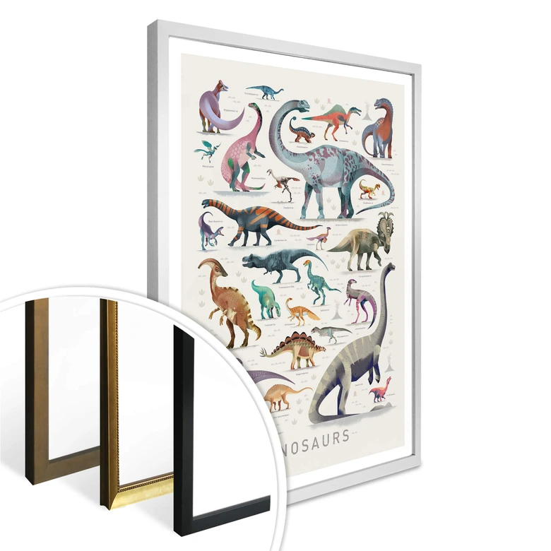 Plakat - Braun - Dinosaurs 