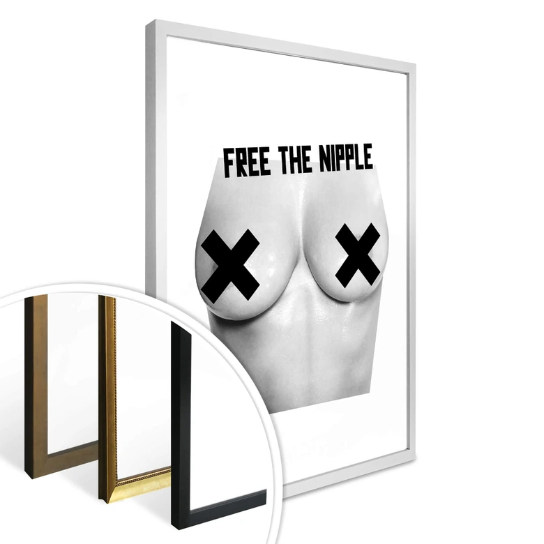 Poster Kubistika - Free the nipple 