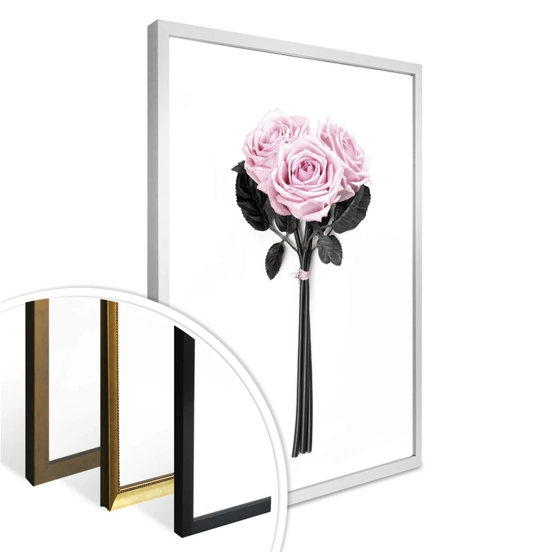 Póster Kubistika - Rosas silvestres 