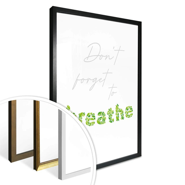 Póster - No te olvides de respirar 