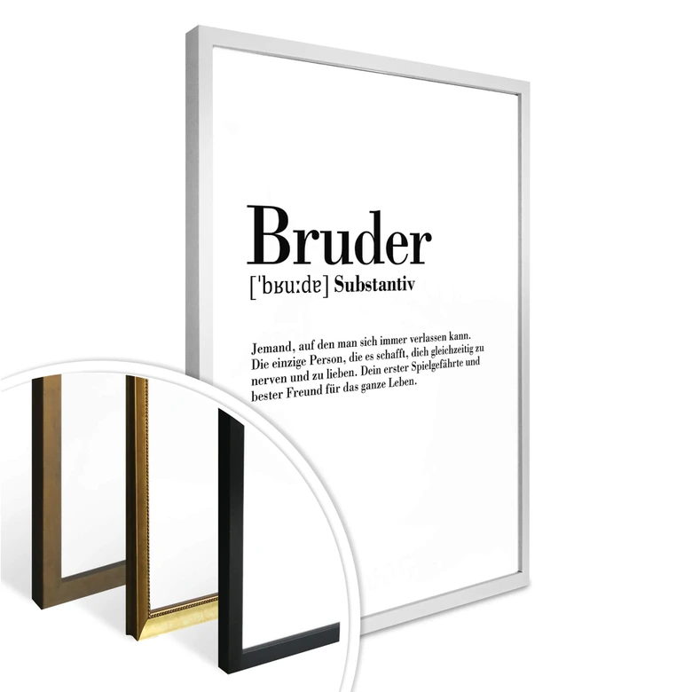Poster Grammatik - Bruder 