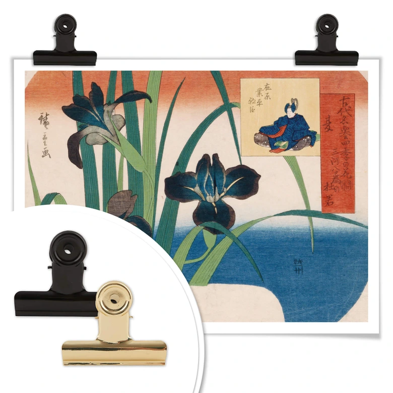 Poster Hiroshige - Schwertlilien 