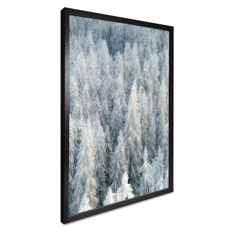 Poster Kalliolahti - Weisser Winter - Hochkant 