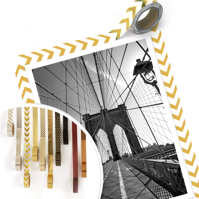Póster Perspectiva del puente de Brooklyn 