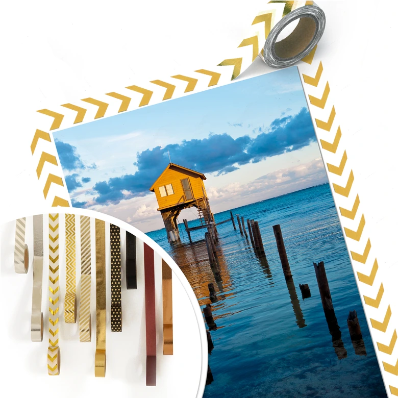 Poster Haus auf dem Meer 