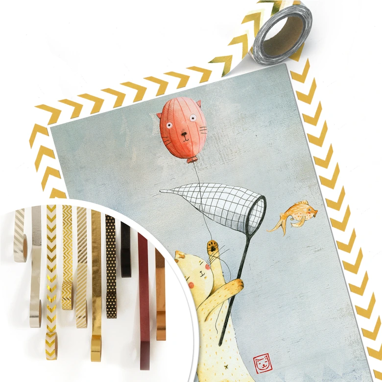 Poster Loske - Katze mit Ballon 