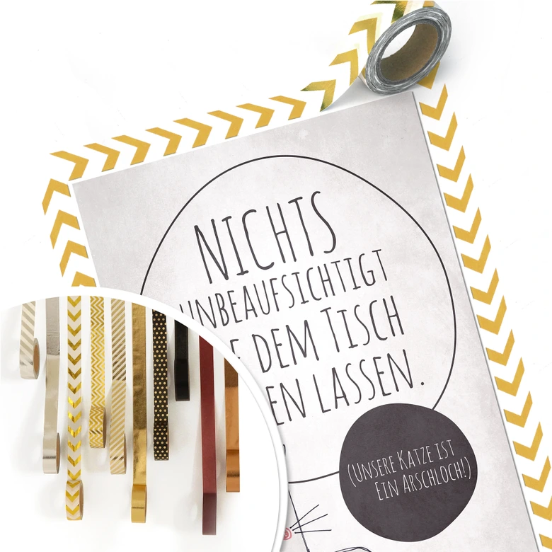 Poster Nichts unbeaufsichtigt stehen lassen 