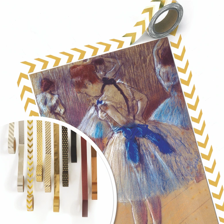 Poster Degas - Tänzerin beim Binden der Schleife 