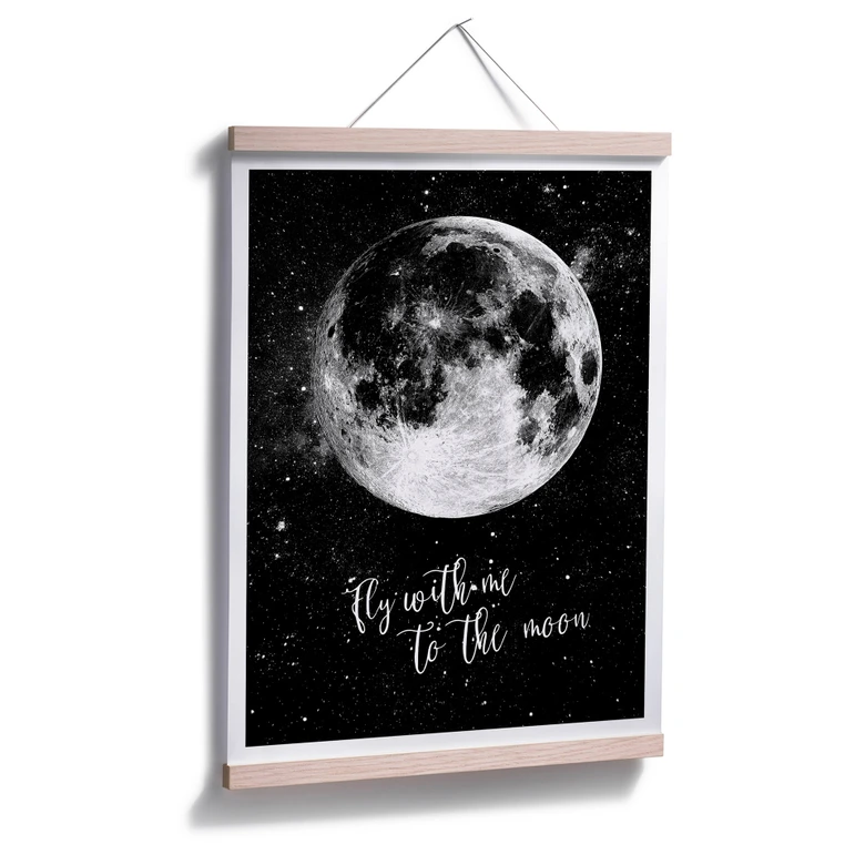 Poster Fly with me to the Moon 