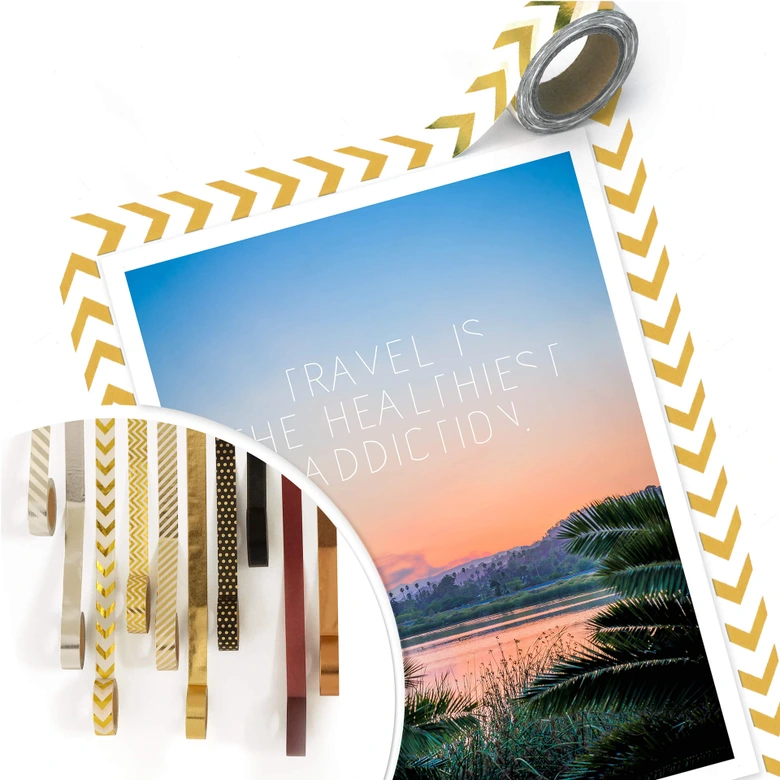Póster Viajar es la adicción más sana 