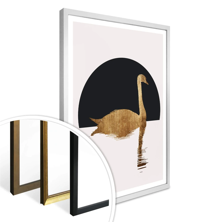 Plakat - Kubistika - Svanesø under halvmånen  