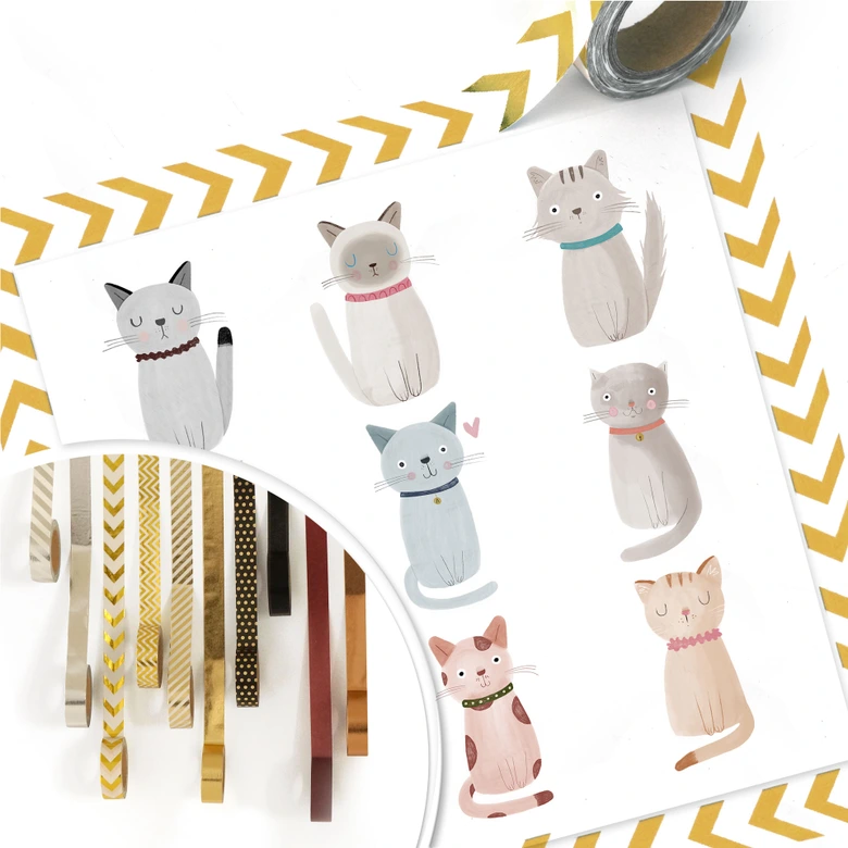 Poster Loske – Cat Family 